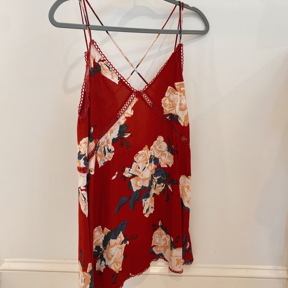 Red Flower Sundress